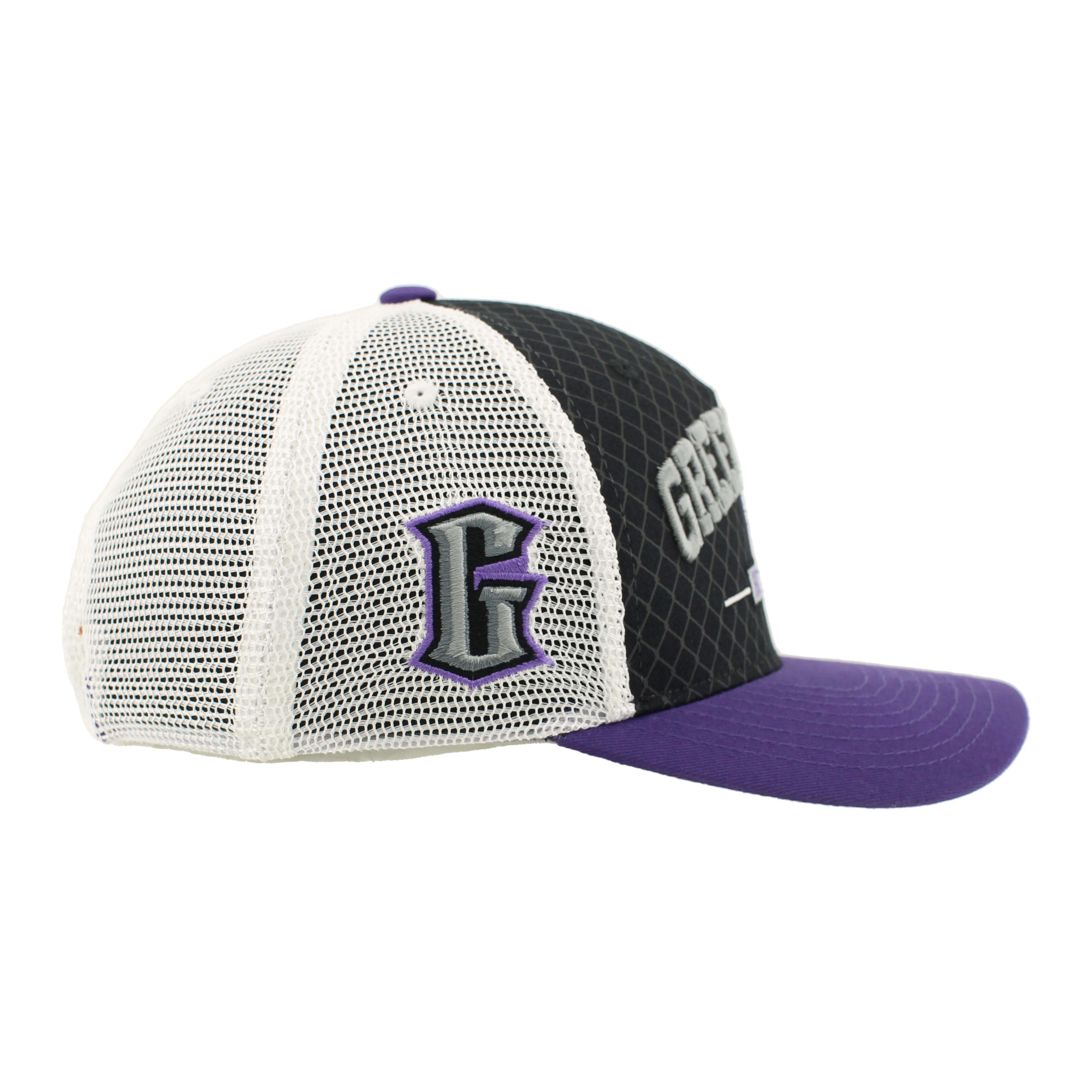 Greensboro Gargoyles Champ Black/Stone Netting 3D SP Hat - Image 3
